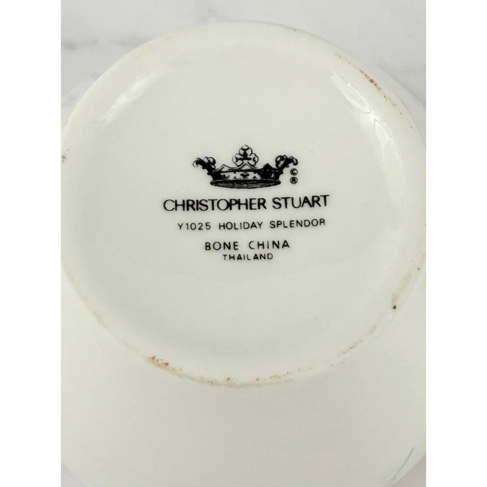 VTG Christopher Stuart Holiday Splendor Y1025 Bone China Flat‎ 3
